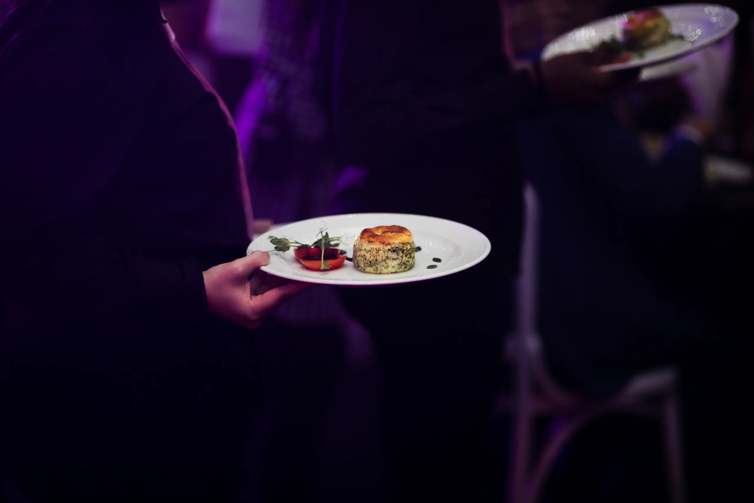 serving food at party